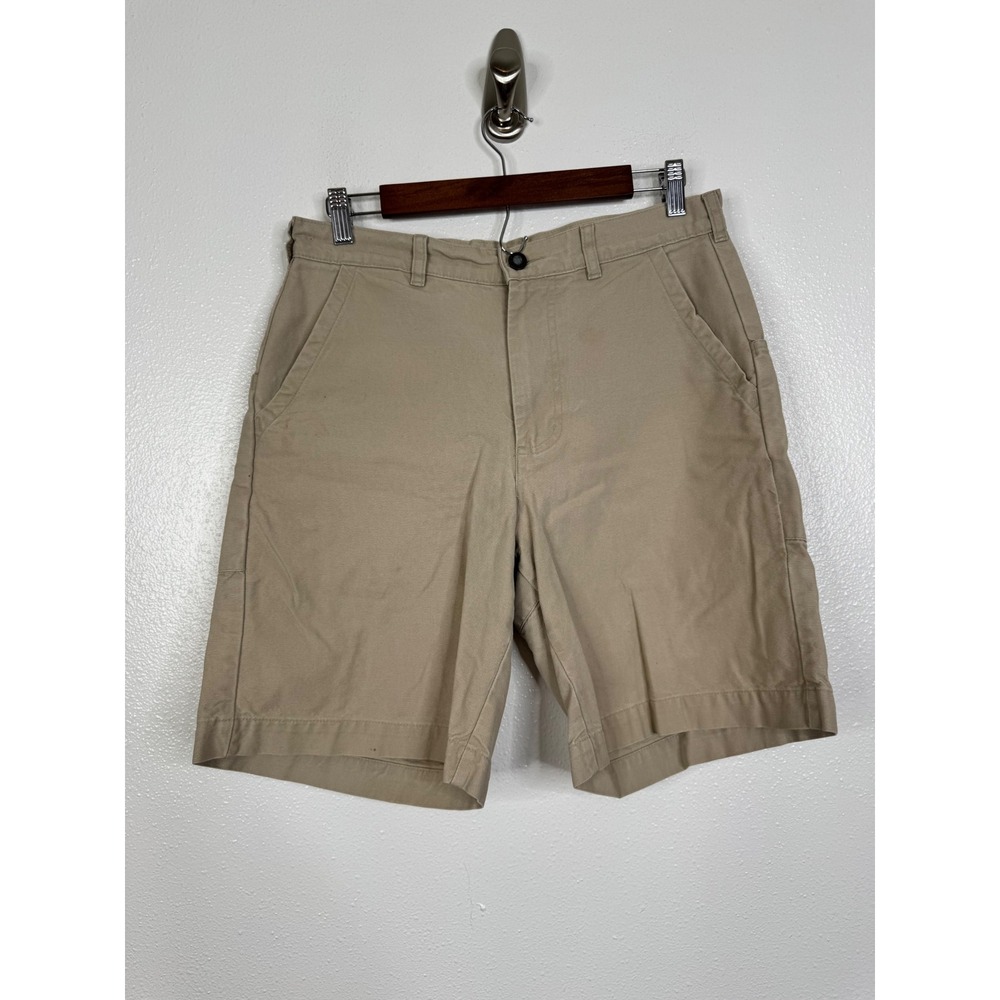 Patagonia Stand Up Shorts Mens 30 Tan Khaki Organic Cotton Canvas 7 Inseam